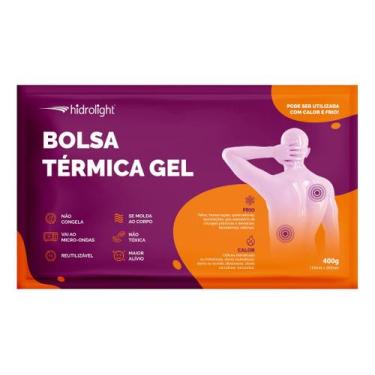 Imagem de Bolsa Gel Térmica Compressa Lesões Quente Frio Dor 400g Hidrolight