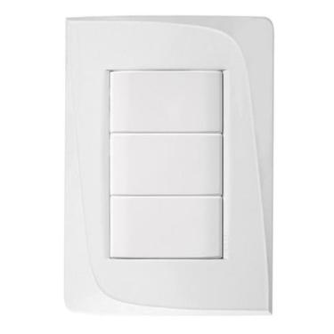 Imagem de Kit 5 placa cega + bastidor 2x4 tendenza branco - pezzi