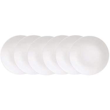 Imagem de Jogo de Pratos Redondo de Porcelana Branco Raso - Tramontina Leonora 6