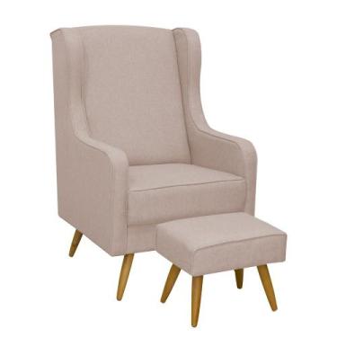 Imagem de Poltrona De Amamentação Giovana Com Puff Bebê Completo - Gariani, TB 1