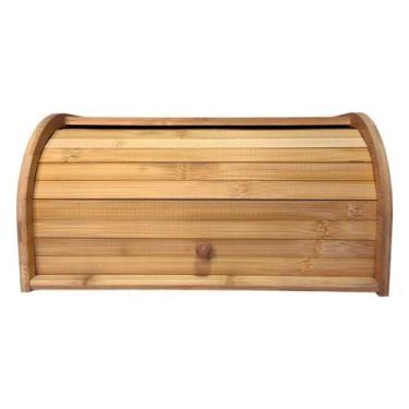Imagem de Porta Pão com Tampa Basculante Bambu Ecokitchen Pães Bolos - MIMO