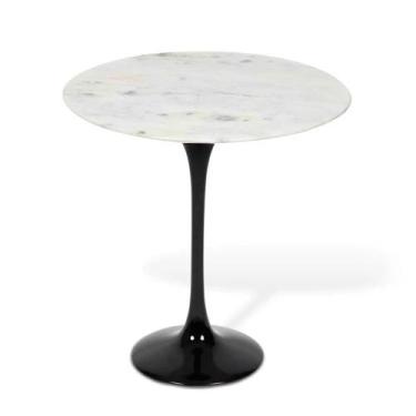 Imagem de Mesa Saarinen Lateral Oval Espírito Santo 57x38cm - Base Preta - mgsaa