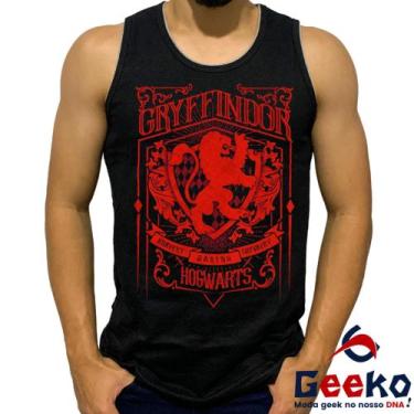 Imagem de Regata Grifinória 100% Algodão Harry Potter Hogwarts Gryffindor Camise
