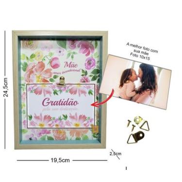 Imagem de Porta Retrato Quadro Mural Frases Motivacionais Dia das Mães - MultiA,