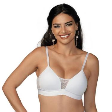 Imagem de Sutiã DeMillus 63498 Microfibra, 44, Branco