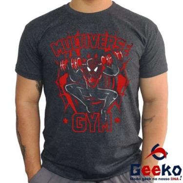 Imagem de Camiseta Homem-Aranha Multiverse Gym 100% Algodão  Spiderman Homem Ara