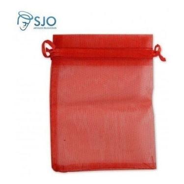 Imagem de 25 Saquinhos de Organza Vermelho 12 X 8 cm             - SJO Artigos R