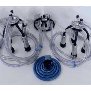 Imagem de Conjunto de ordenha inox tampa 2 saida 02 conjuntos 297 - PRIME