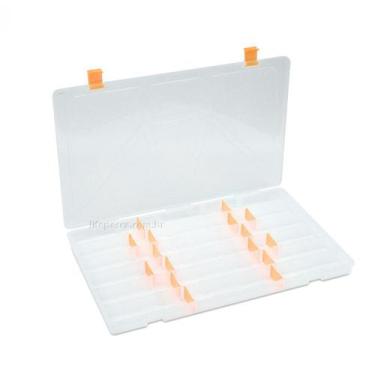 Imagem de Estojo Para Iscas Transparente C/ 24 Divisões Várias Cores - Life Pesc