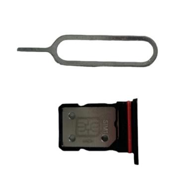 Imagem de zhxchzhi Suporte de bandeja de cartão SIM duplo OEM solt+pino de substituição para OnePlus 1+Nord 3 5G peças preto