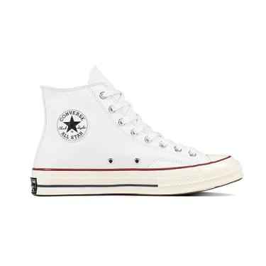 Imagem de Converse Chuck Taylor All Star Hi Top Kelly Green, branco dos anos 70 branco/granada/garça, 39 feminino/7,5 masculino, branco dos anos 70, branco granada, 7,5 Reino Unido masculino/39 feminino, Garça