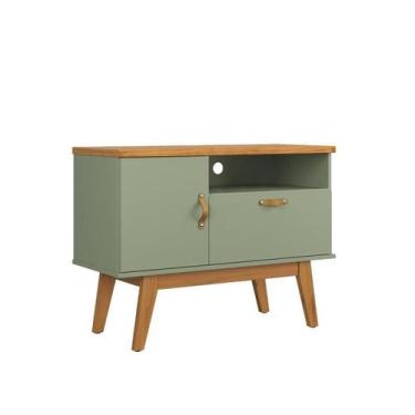 Imagem de Rack / Bancada SI 90cm Estilo Retrô Para TV Até 32''' Cor Alecrin / Ci