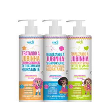 Imagem de Kit Widi Care Infantil Jubinha Shampoo, Condicionador, Creme de Pentea