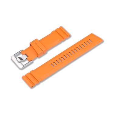 Imagem de Crafter Blue Pulseira de borracha CB51 para mergulhador profissional, ponta reta, FKM, pulseira de substituição para todos os relógios de 22 mm de largura, laranja