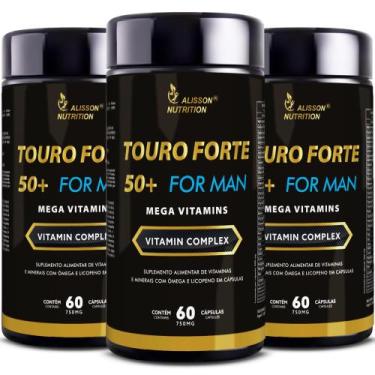 Imagem de Touro Forte 50+ For Man Mega Vitamins 3x60cápsulas Licopeno Boro Manga