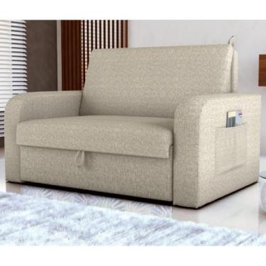 Imagem de Sofá Cama com Baú 2 Lugares John Linho  - Mais de Casa