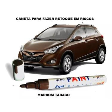 Imagem de Riscos na pintura do seu carro ou moto caneta para retoque marrom café