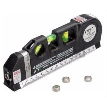 Imagem de Trena 3 Bolhas Nivelador Laser Horizontal Vertical - nivel laser