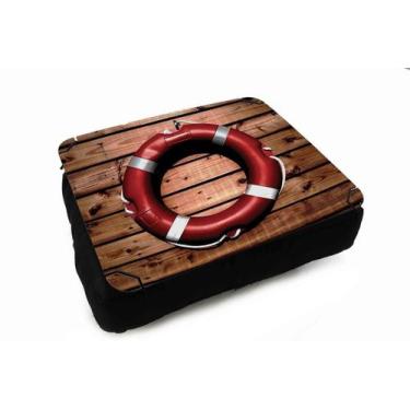 Imagem de Almofada Bandeja para Notebook Laptop Náutico Oceania Praia Mar - Delu