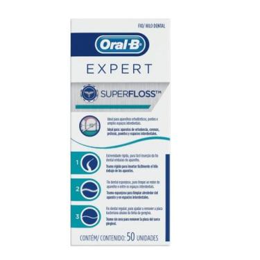 Imagem de Fio Dental Oral-B Expert SuperFloss 50 Unidades - ORALB