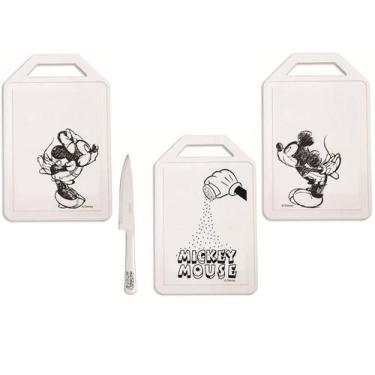 Imagem de Kit Tabuas para Corte Simonaggio Disney - Minnie e Mickey - 4 Peças