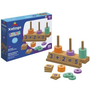Imagem de Steam Brincando de Matemática 56 Peças Ref.17432 Xalingo