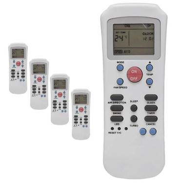 Imagem de Kit 5 Controle Ar Condicionado Compatível Springer Carrier - Genérica