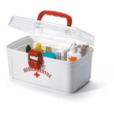 Imagem de Caixa  Maleta Pequena Para Medicamentos Primeiros Socorros - Nitron