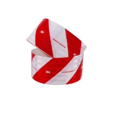 Imagem de Faixa Refletiva para Lateral e Para-Choque de Caminhão Ônibus - Lado D