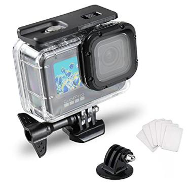 Imagem de Capa à prova d'água para acessórios Gopro Hero 9, SRUIM, mergulho subaquático, 50 m, capa protetora para câmera de ação Go Pro Hero9 com acessórios de suporte