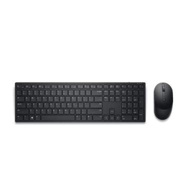 Imagem de Kit Teclado e Mouse Dell KM5221W Sem fio Preto