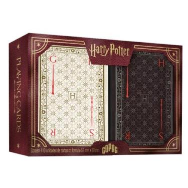 Imagem de Baralho Cartas Harry Potter Estojo Duplo Profissional Copag