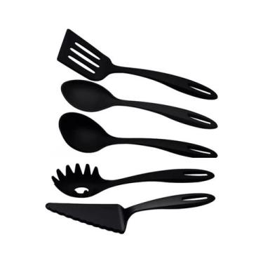 Imagem de Jogo Utensílios de Cozinha Nylon Preto 5 Peças Tramontina