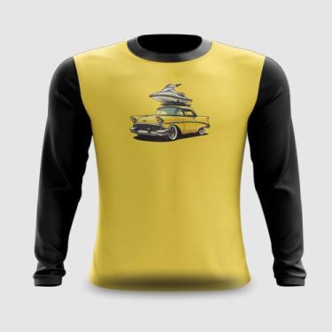 Imagem de Camiseta Manga Longa Carro Vintage com Jet-Ski - FABRIQUETA, M