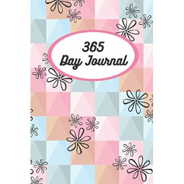 Imagem de 365 Day Journal - One Page A Day | Unlined | Undated | 6x9 Daily Dairy | Floral in Pastel Background Cover: Daily Diary for 365 days of Journaling. Gift for Family and Friends