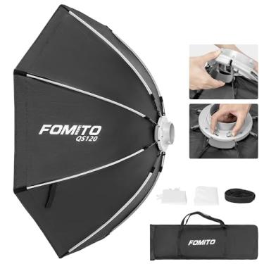 Imagem de FOMITO Softbox octogonal de 120 cm, softbox Bowens de liberação rápida com grade de favo de mel, difusores de luz, bolsa para Godox SL-60W SL60IID SL150R SL300R