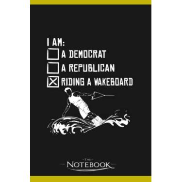 Imagem de Notebook: Riding A Wakeboard Wakeboarding Water Sports Wakeboarder: JOURNAL NOTEBOOK 6 x 9 Inches 120 pages | Perfect Gifts For All Ages