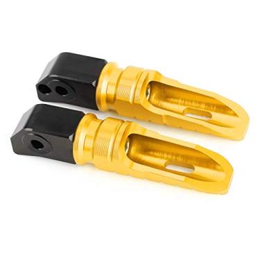 Imagem de Descanso para Os Pés de Ciclismo - Componente de Controle Dos Pegs Traseiros da Motocicleta, Base Dourada para CB125R / CB250R / CB300R (Ouro)