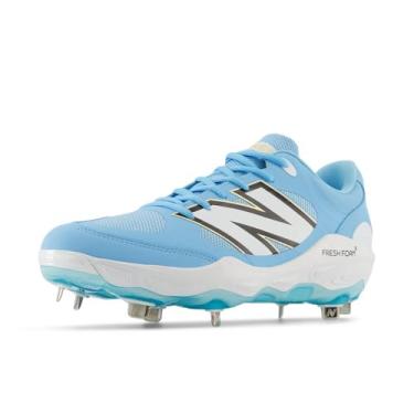 Imagem de New Balance Fresh Foam X 3000 V7 Tênis de beisebol masculino, Team Carolina/Branco, 47