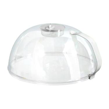 Imagem de Ioensy Capa para placa de micro-ondas, cobertura para respingos de micro-ondas, mantém o forno limpo, à prova de poeira, para comida, mesa de jantar, Branco