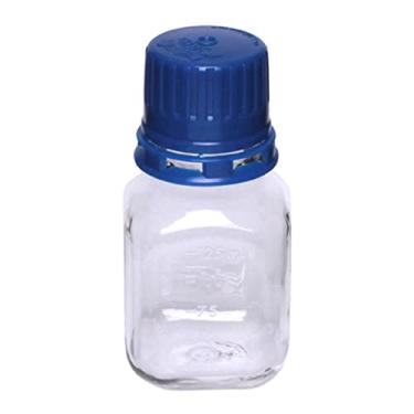 Imagem de TriForest BGC0125S Garrafa quadrada de mídia com tampa inviolável, 56 kg, PETG (pacote com 144)