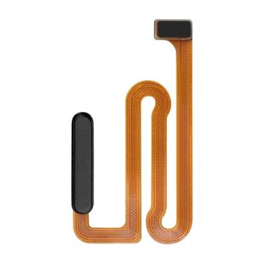 Imagem de BESJMYT Botão Liga/Desliga e Sensor de Impressão Digital Cabo Flex Substituição para Samsung Galaxy A12 Cabo Flexível Liga/Desliga Botão de Controle Conector Peças de Reparo SM-A125U SM-A125U1 (Preto)