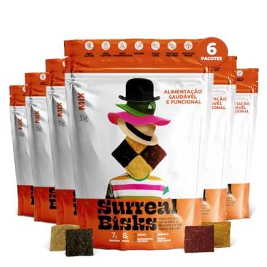 Imagem de Kit 6 Snacks Saudáveis - 6x Pacote Mix - Salgadinho Vegano, Lanche Sem Lactose e Sem Glúten - Biscoito Fit a Base de Plantas - 6 x 35g