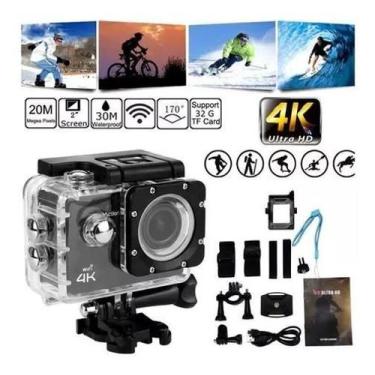Imagem de Câmera Go Cam Full Hd 4K Sport Ação Wi-Fi - Ultra 4K A Prova D'Gua Spo