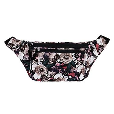 Imagem de XEYOU Mochila unissex para corrida com fivelas ajustáveis, bolsa de cintura leve para esportes, caminhadas, passeios, pochete com cães, pode guardar passaporte, dinheiro, celular, rosa, Medium