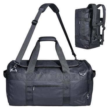 Imagem de HIMZ WARRIOR Mochila masculina esportiva de ginástica para adultos, Preto-50L, 11.8x23.6x11.5 inch, Exterior