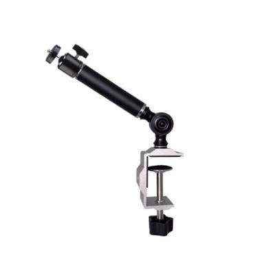 Imagem de Projetor suporte fixo horizontal de secretária, suporte para projetor, prateleira para mesa de cabeceira, suporte para projetor com clipe ajustável equipamento eletrónico para projeção (pequeno)