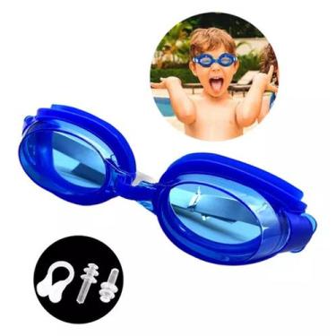 Imagem de Óculos de Natação Infantil ou Adulto Mergulho Piscina Mar com Protetor
