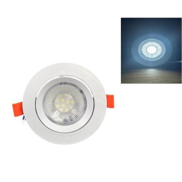 Imagem de Spot LED dicróica embutir redondo 12w bivolt - LEDCOM, 6500k branca