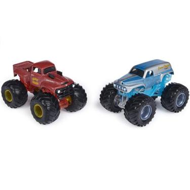 Imagem de Monster Jam Grave Digger The Legend vs Grave Digger Escala 1/64 Reveal